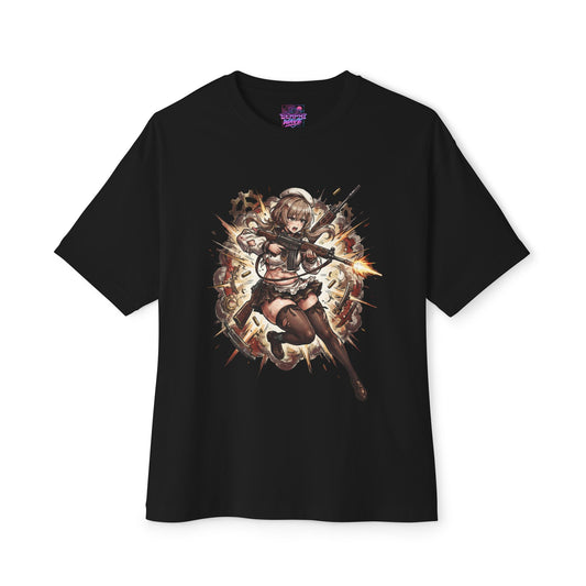 Nikke Bready Beret Rifle Explosion Fan Art Oversized T-Shirt