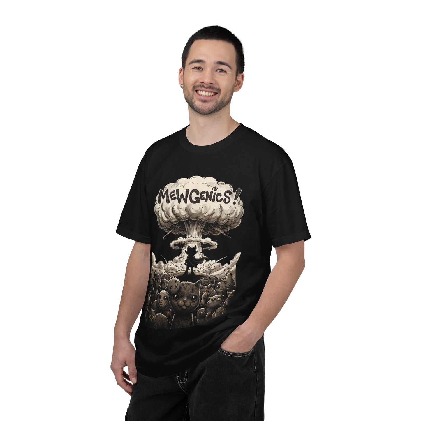Mewgenics Necromancer Cat Sweatshirt | Dark Humor Roguelite Cat Breeder Tee Premium T-Shirt