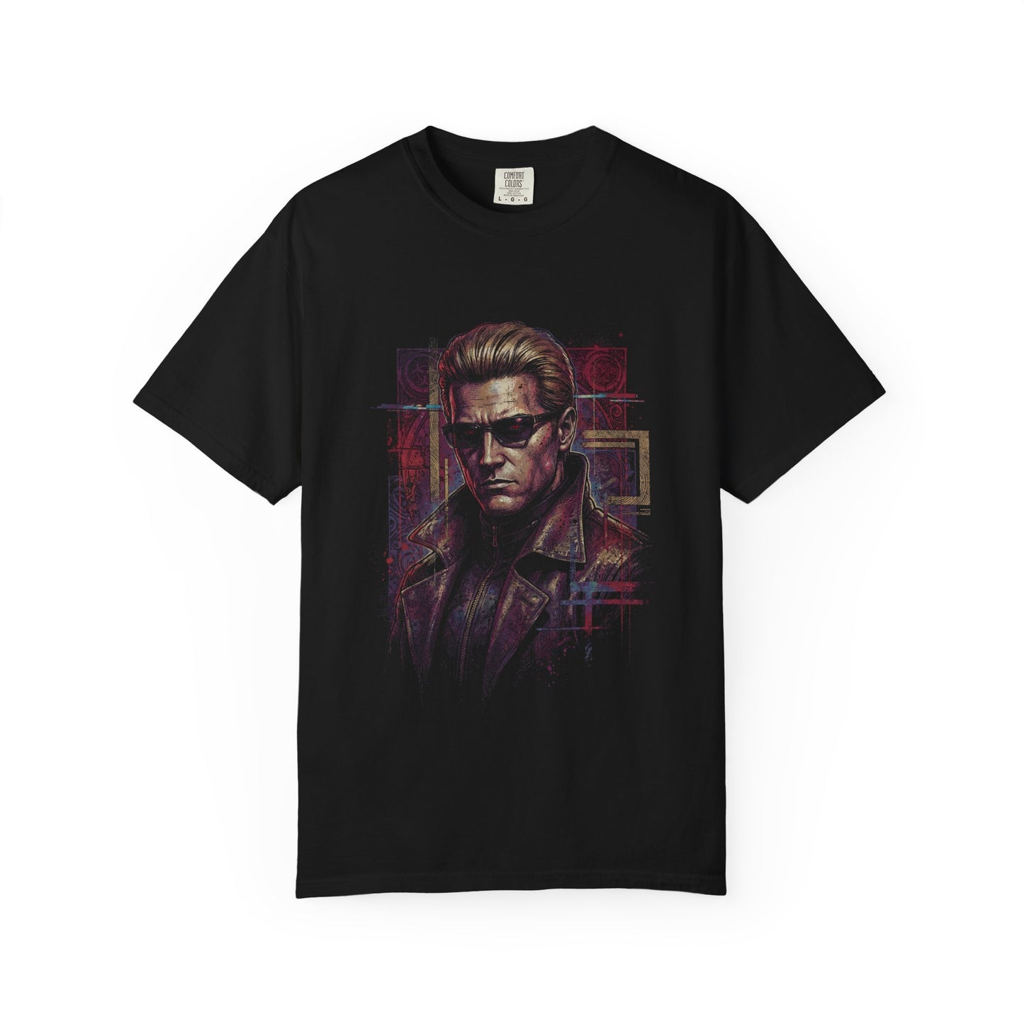 Resident Evil Wesker Blonde Hair Red Glow Eyes Villain Icon Premium T-Shirt