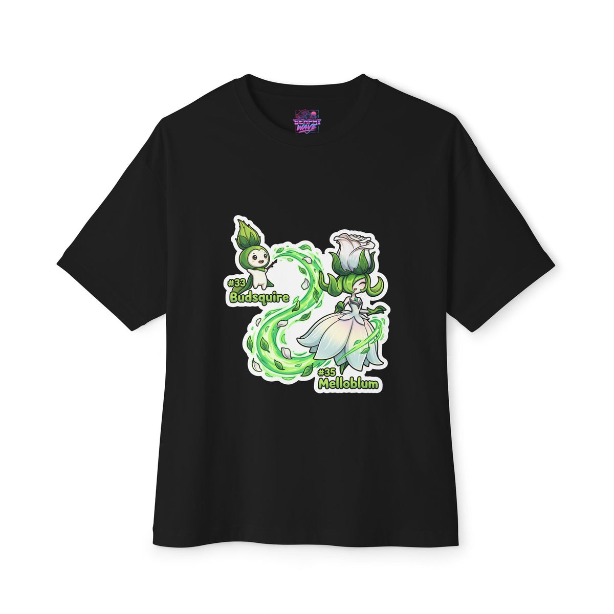 Budsquire Melloblum Aniimo Evolution Line Sticker Art - Oversized Premium Tee