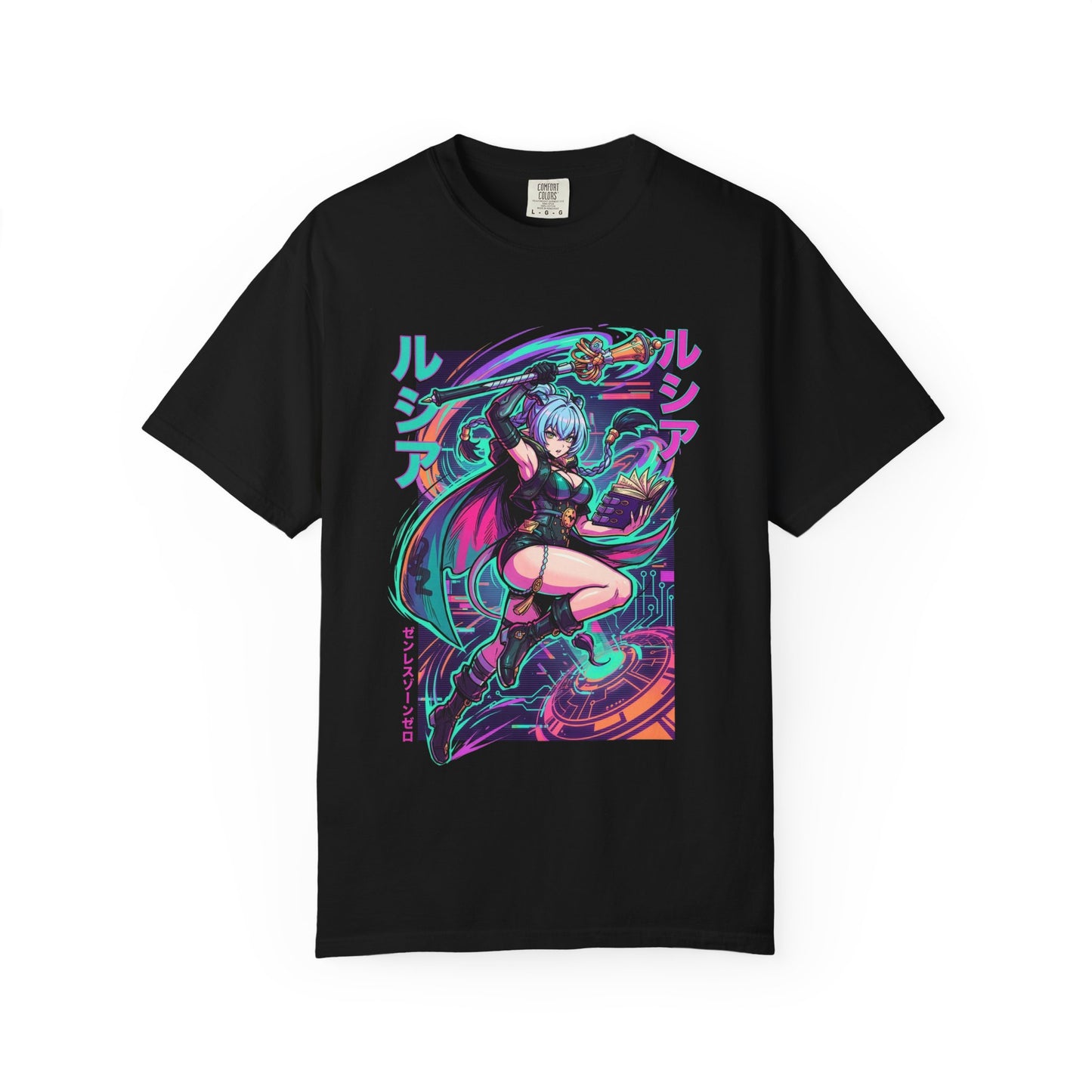 Lucia Elowen Zenless Zone Zero 80s Neon Goat Horns Premium T-Shirt