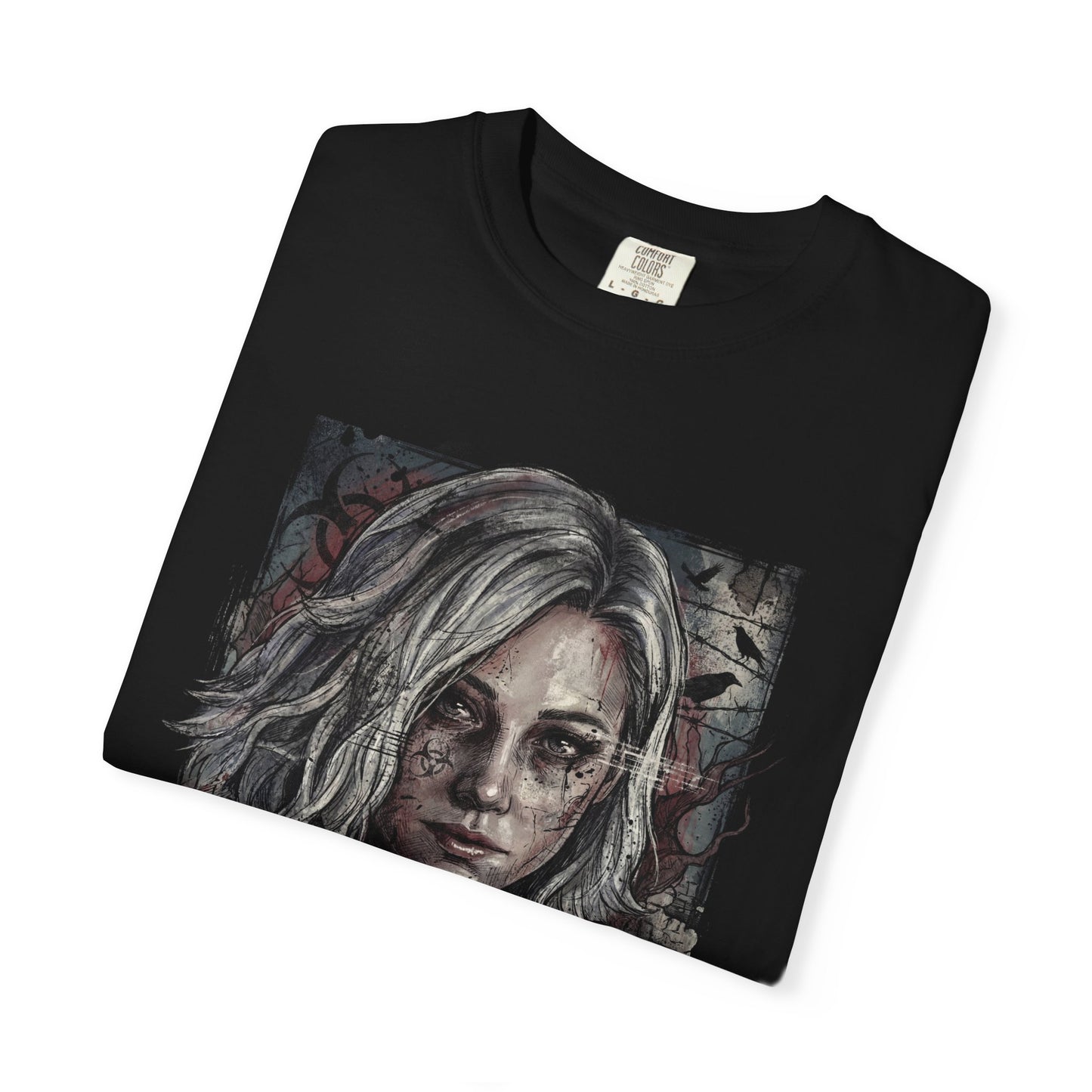 Grace Ashcroft Resident Evil Requiem Powerless Tension Portrait Premium T-Shirt