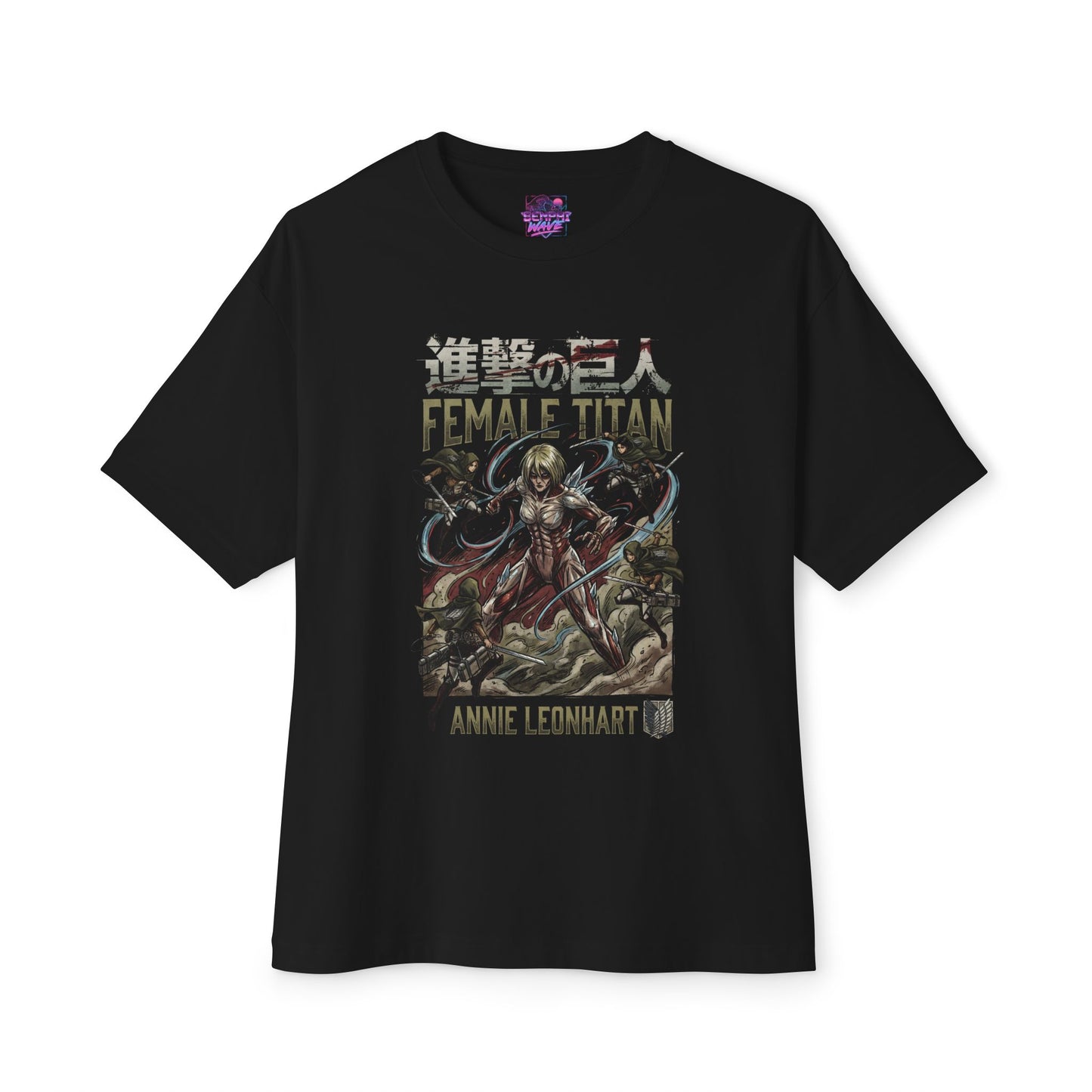 Female Titan Annie Leonhart Fan Art Portrait Premium Oversized Unisex T-Shirt