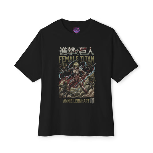 Female Titan Annie Leonhart Fan Art Portrait Premium Oversized Unisex T-Shirt