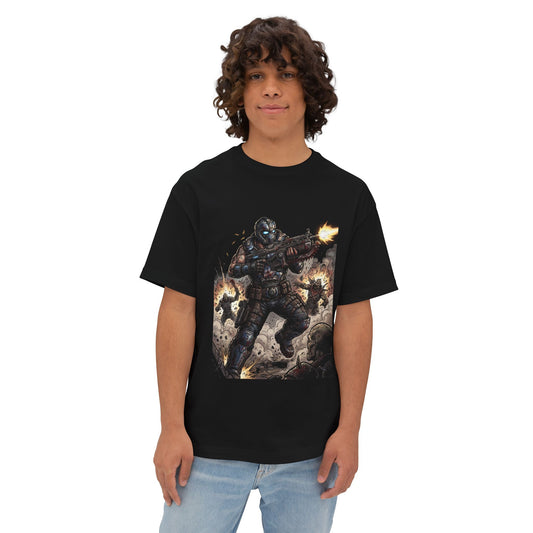 Gritty Chainsaw Assault Premium Oversized Unisex T-Shirt