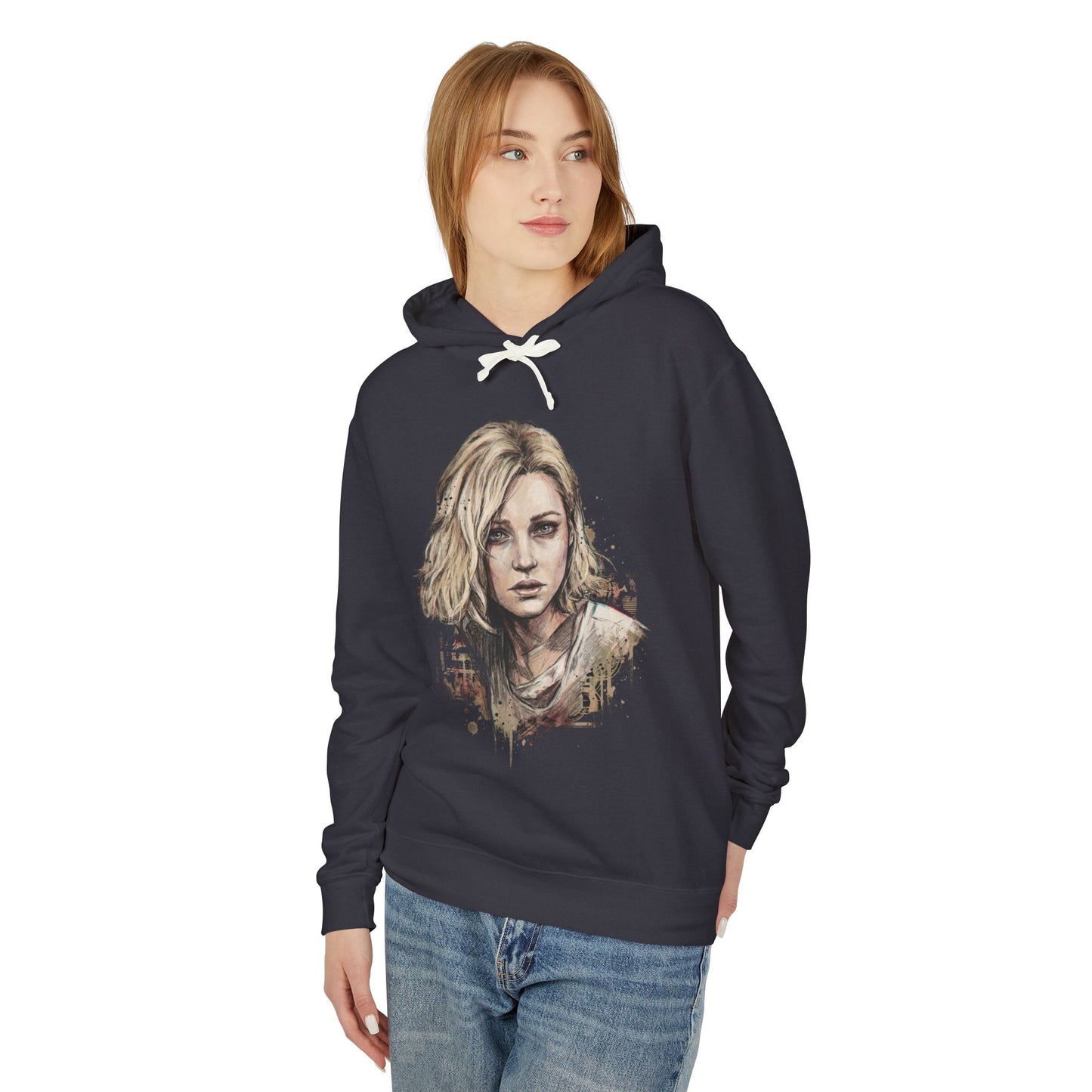Resident Evil 9 Grace Ashcroft Stealth Deduction Powerless Icon Unisex Premium Hoodie