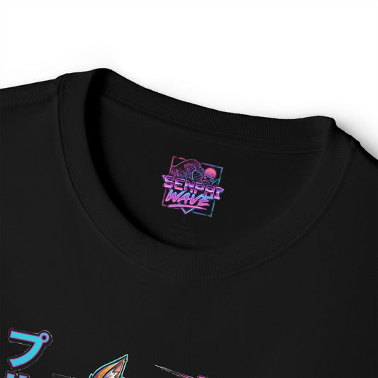 Zenless Zone Zero Pulchra Neon Katakana Gunfire Fan Art Oversized T-Shirt