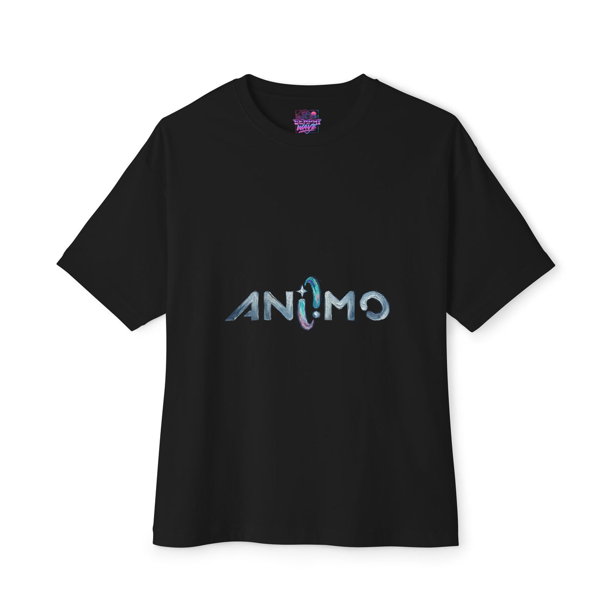 Aniimo Game Logo Moonlit Oil Painting Title Art - Oversized Premium Tee