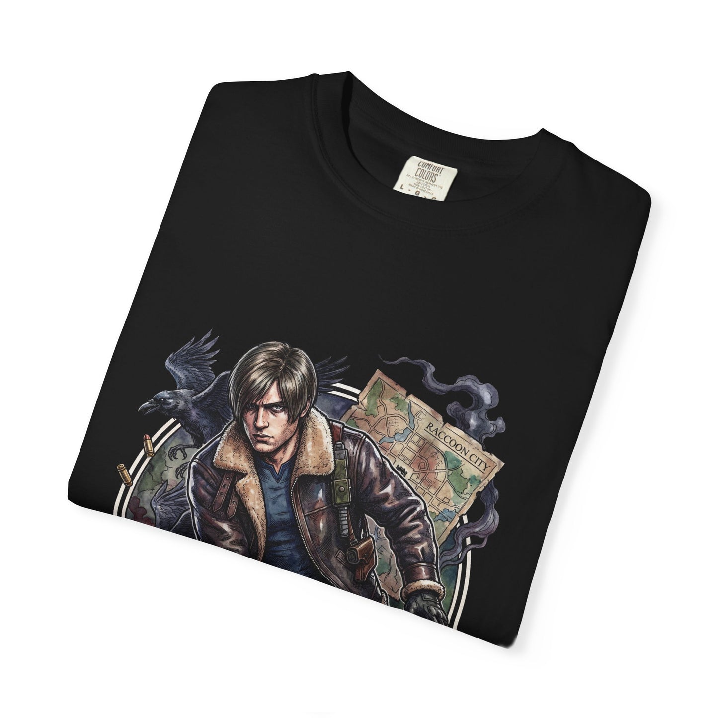 Resident Evil 9 Leon Kennedy DSO Operative Full Throttle Grunge Premium T-Shirt