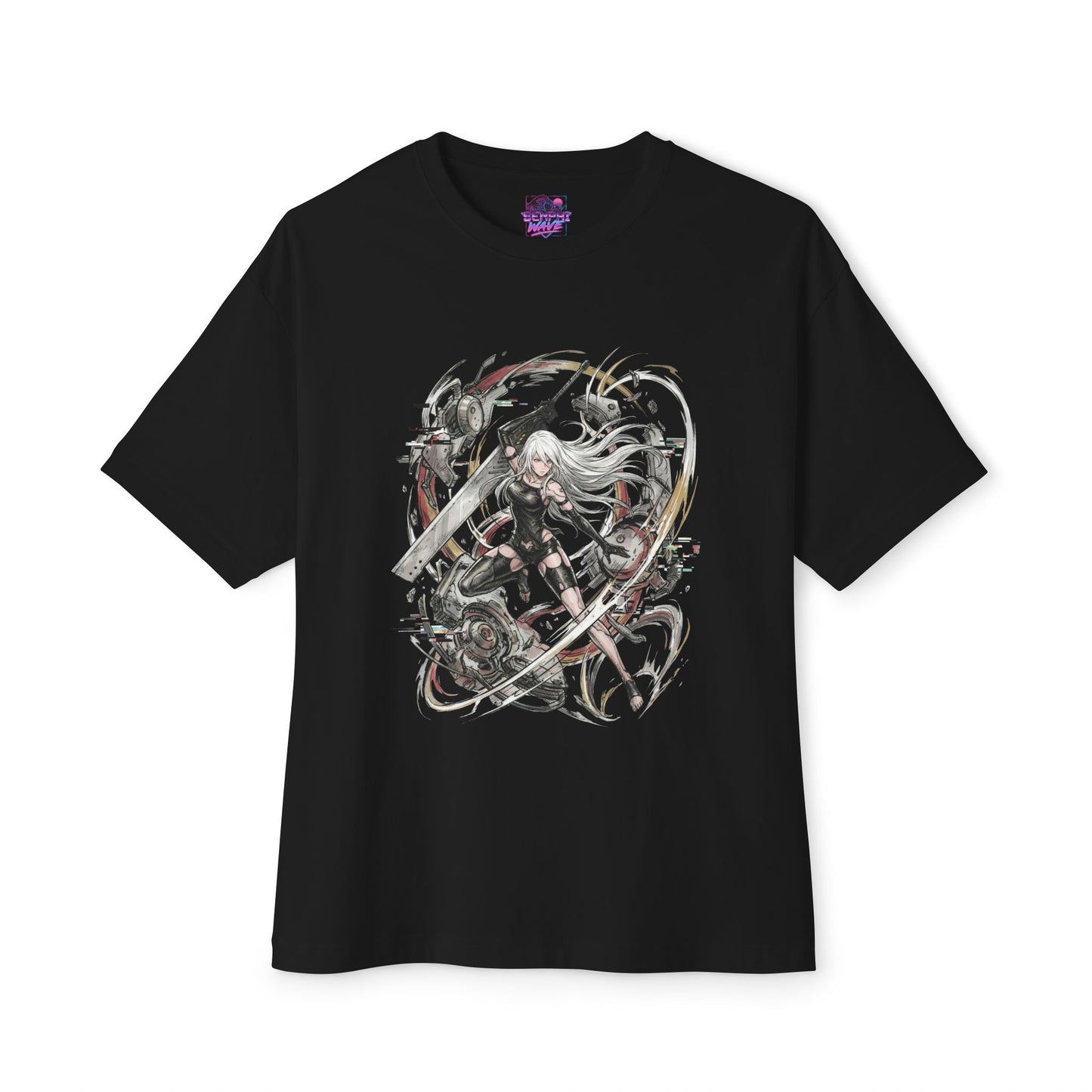 NieR Automata A2 T-Shirt | Rogue Deserter Silver Hair Greatsword Tee Premium Oversized Unisex T-Shirt