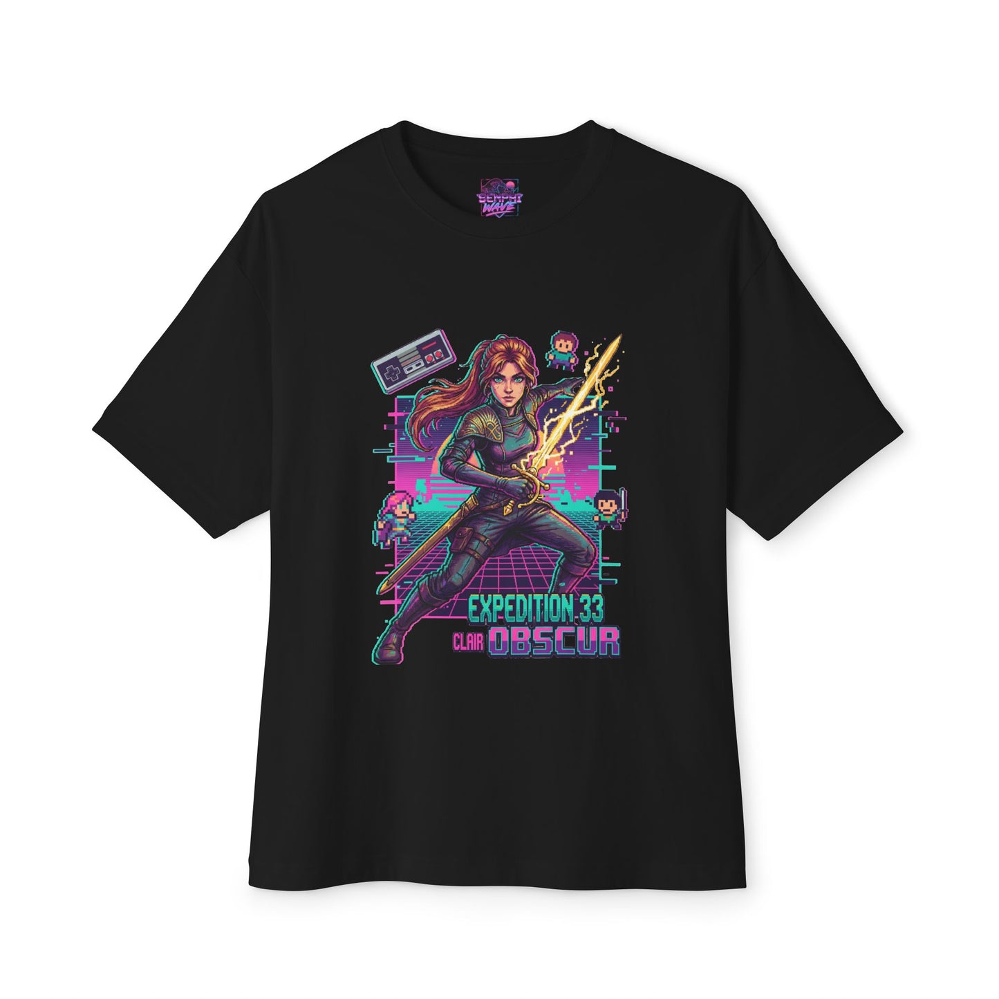 Maelle Clair Obscur Belle Epoque Paint Weapon Portrait Premium Oversized Unisex T-Shirt