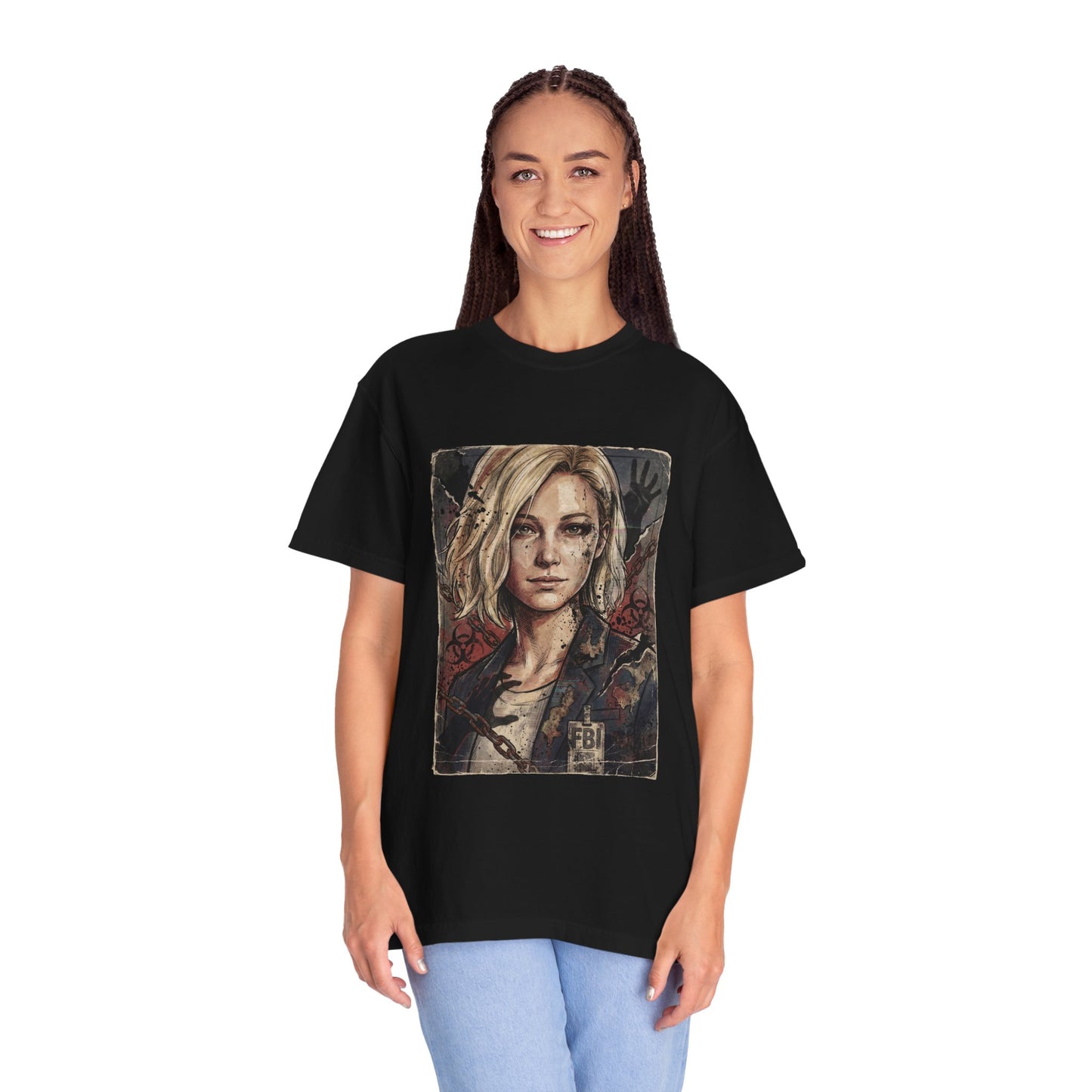 Emily & Grace Ashcroft Resident Evil Requiem FBI Analyst Protagonist Design Premium T-Shirt