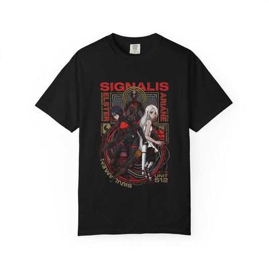 Signalis Elster Ariane Retro PS1 Moon Gazing Tragic Couple Premium T-Shirt