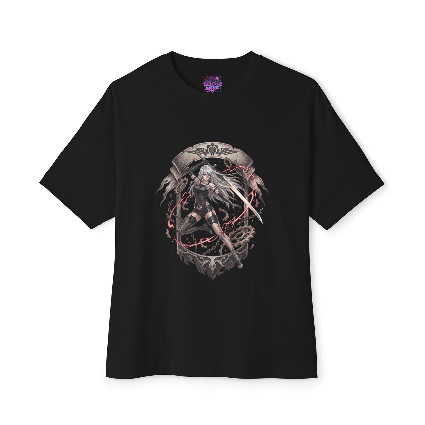 2B YoRHa Elegant Goth Dress Katana Design Premium Oversized Unisex T-Shirt