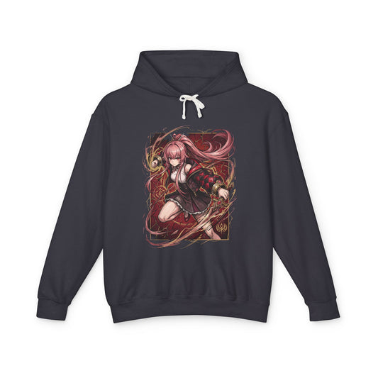 Chaos Zero Nightmare Mei Lin Red Jacket Martial Arts Fan Art Hoodie