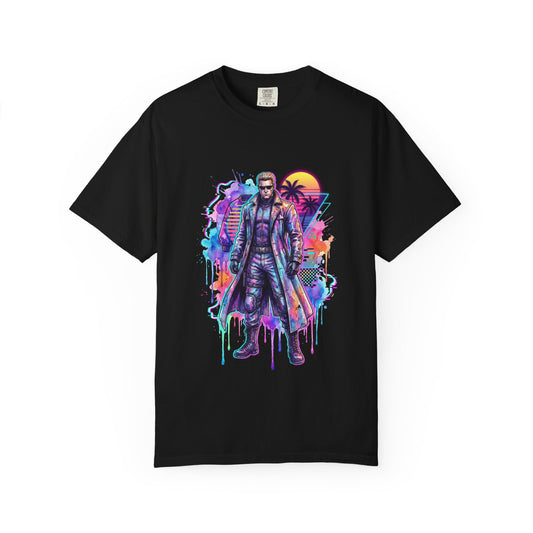 Vaporwave Resident Evil Albert Wesker Sunglasses Red Eyes Superhuman Design Premium T-Shirt
