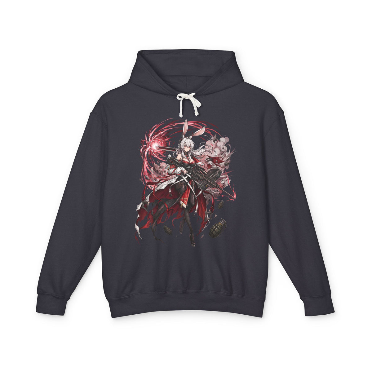 Chaos Zero Nightmare Seleste Sniper and Grenades Pink Smoke Fan Art Hoodie