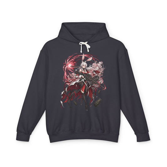 Chaos Zero Nightmare Seleste Sniper and Grenades Pink Smoke Fan Art Hoodie