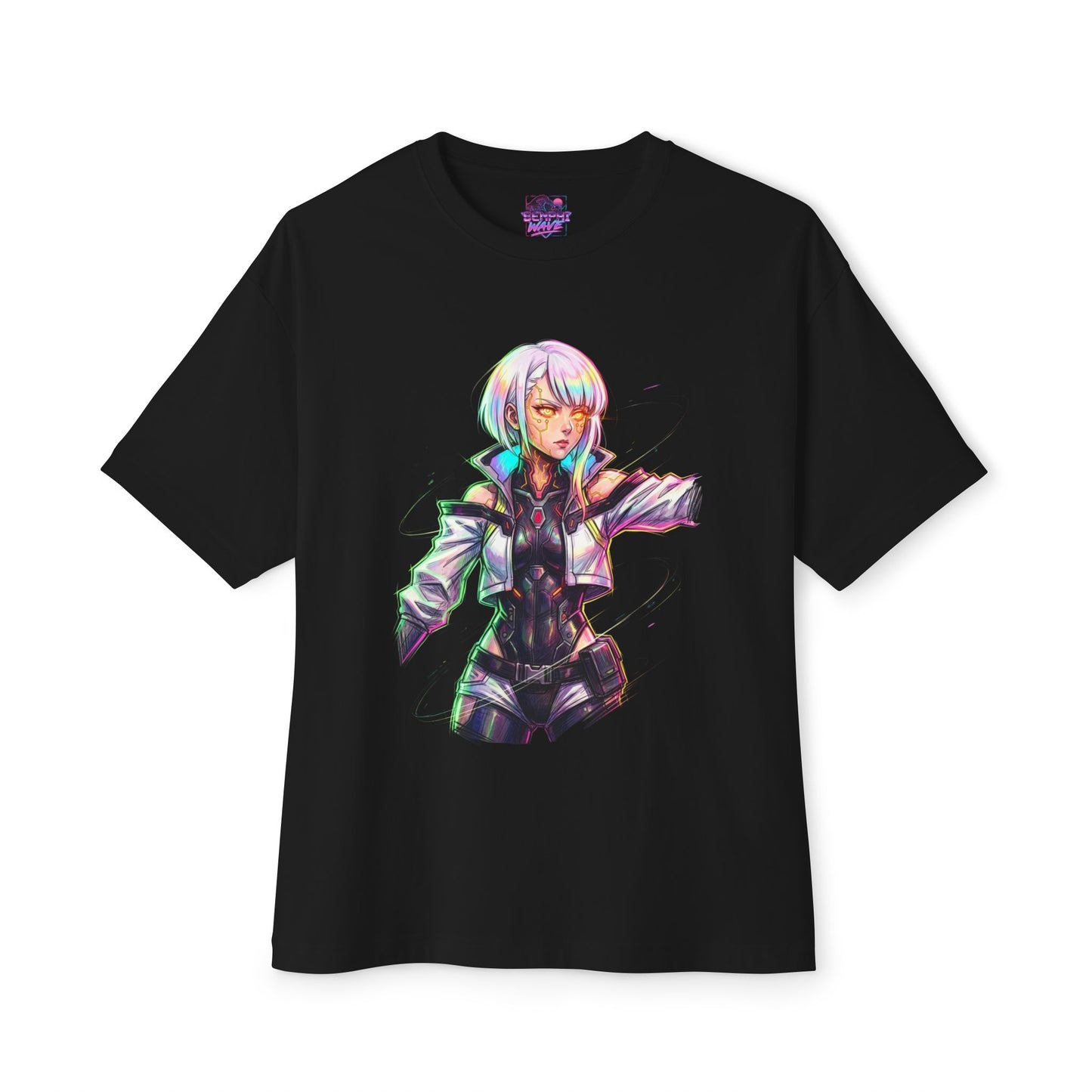 Lucy Cyberpunk Edgerunners Braindance BD Hacker Aesthetic Premium Oversized Unisex T-Shirt