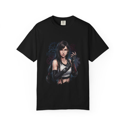Final Fantasy VII Tifa Lockhart Remake Rebirth Crop Top Gloves Design Premium T-Shirt