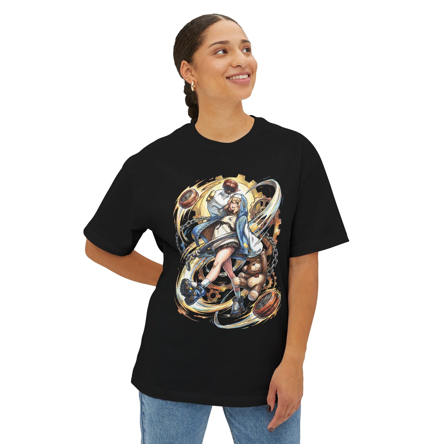 Bridget GG Strive: Cute Trap Boy Turned Girl Icon Premium Oversized Unisex T-Shirt