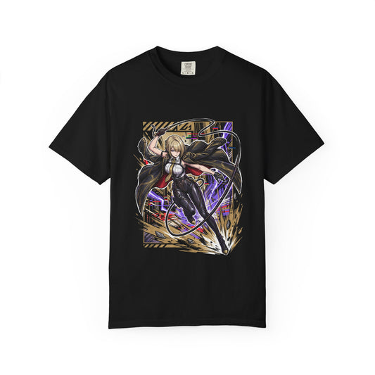Zenless Zone Zero Evelyn Chevalier Retro Synthwave Guard Premium T-Shirt