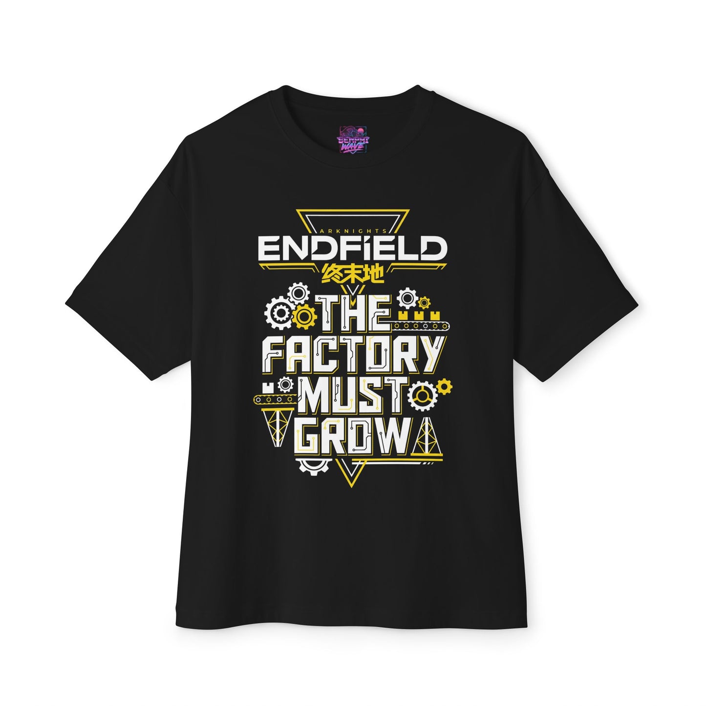 Arknights Endfield The Factory Must Grow Meme Factory Expansion Automation Endless Build Premium Oversized Unisex T-Shirt