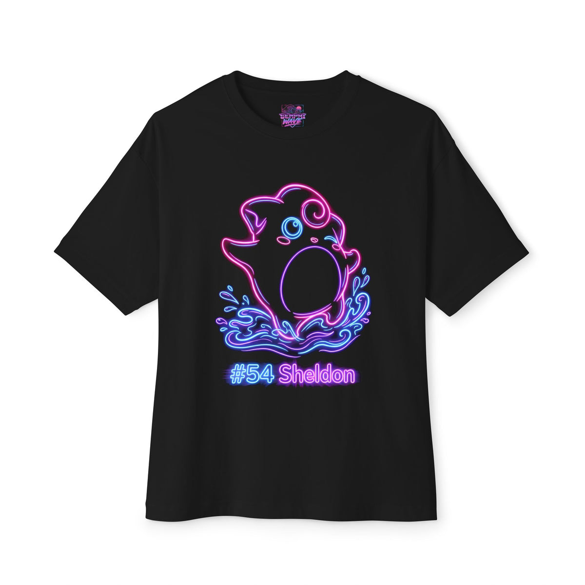 Sheldon Aniimo Neon Glow Creature Art - Oversized Premium Tee