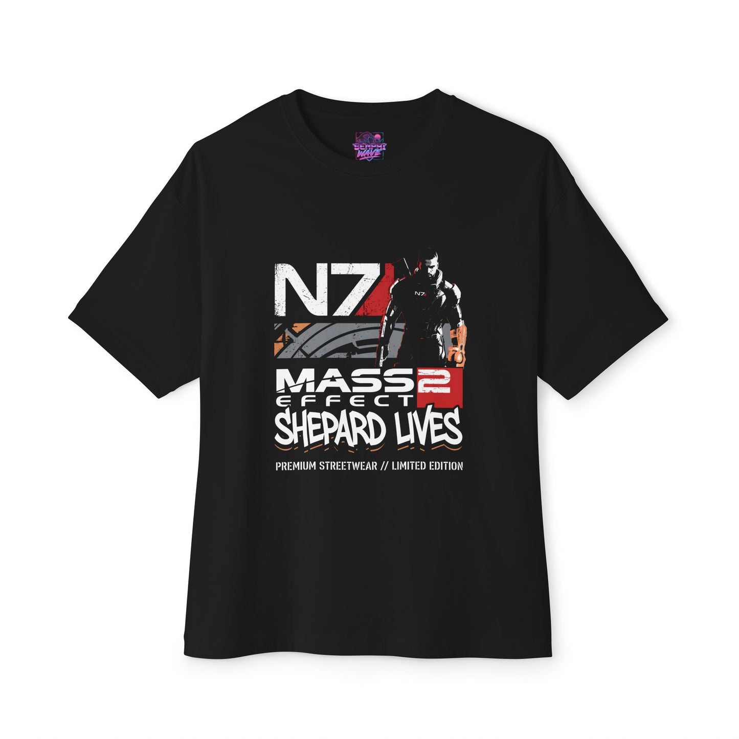 Mass Effect Galaxy Saving Commander Shepard Journey Premium Oversized Unisex T-Shirt