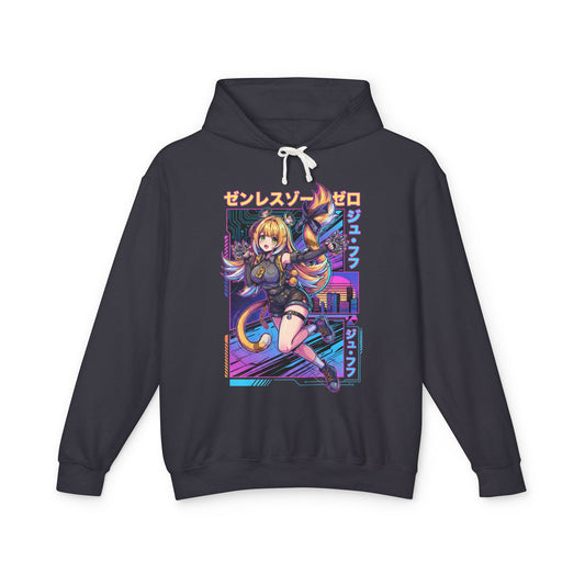 Synthwave Retro Ju Fufu Zenless Zone Zero Art Unisex Premium Hoodie