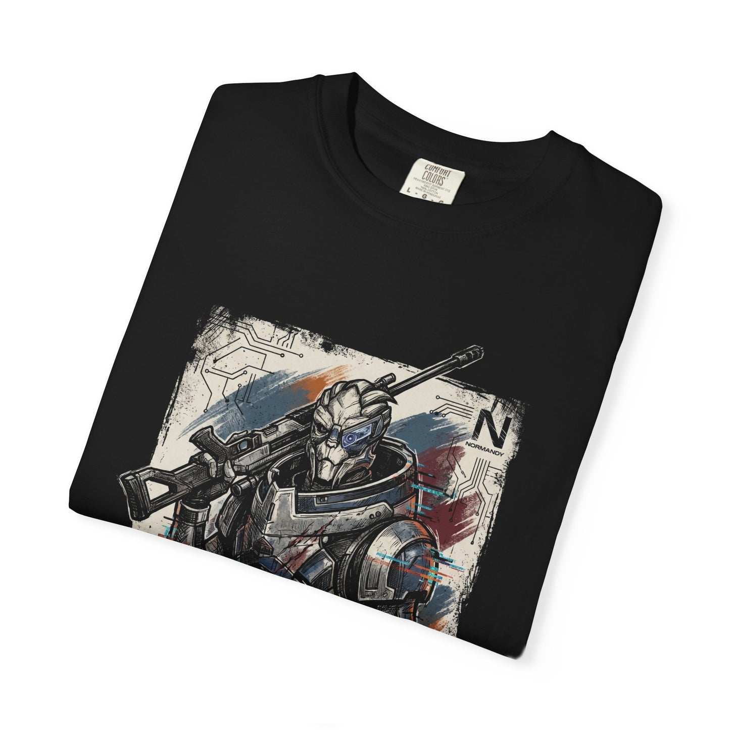 Mass Effect Garrus Vakarian C Sec Vigilante Archangel Art Premium T-Shirt
