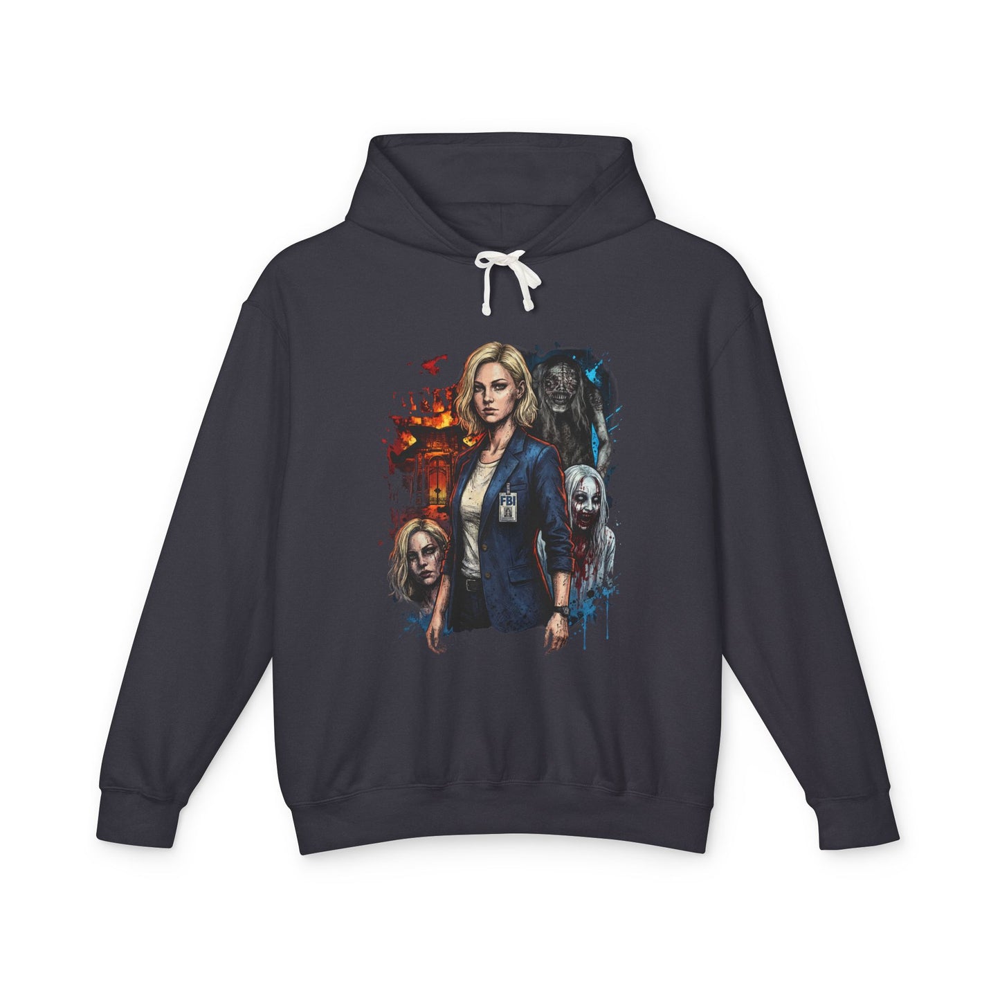Grace Ashcroft RE9 Leon S Kennedy Dual Story Survival Terror Art Unisex Premium Hoodie