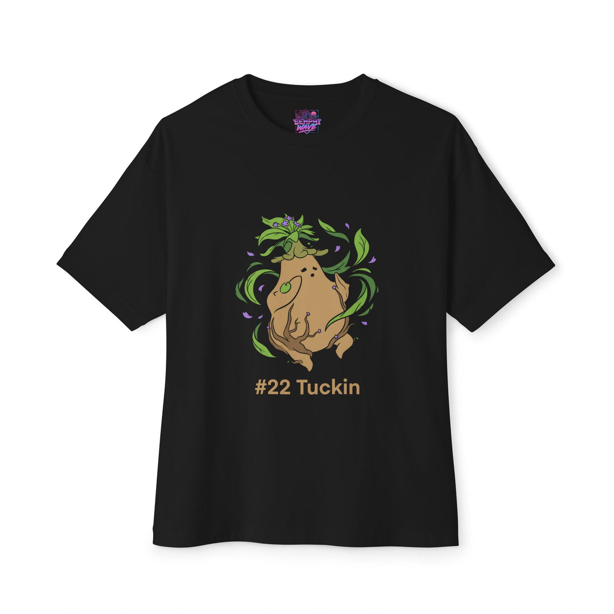 Tuckin Aniimo Minimalist Creature Art - Oversized Premium Tee