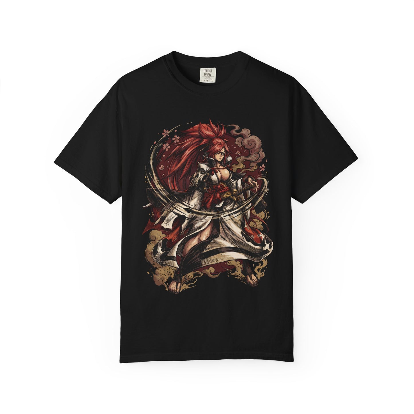 Baiken Guilty Gear Long Pink Ponytail Samurai Icon Premium T-Shirt