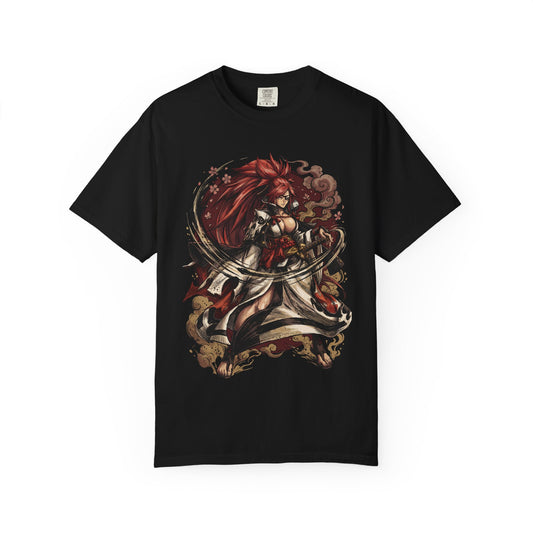Baiken Guilty Gear Long Pink Ponytail Samurai Icon Premium T-Shirt