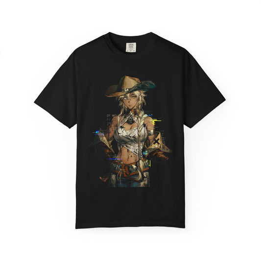 Argus Reverse 1999 Wild Long Hair Scarred Right Eye Portrait Premium T-Shirt