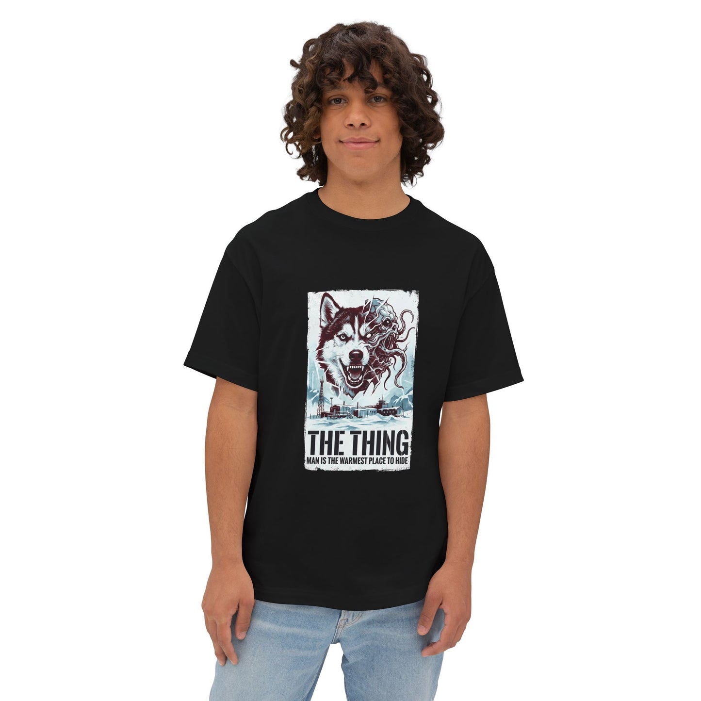 The Thing: Norwegian Camp Horror Premium Oversized Unisex T-Shirt
