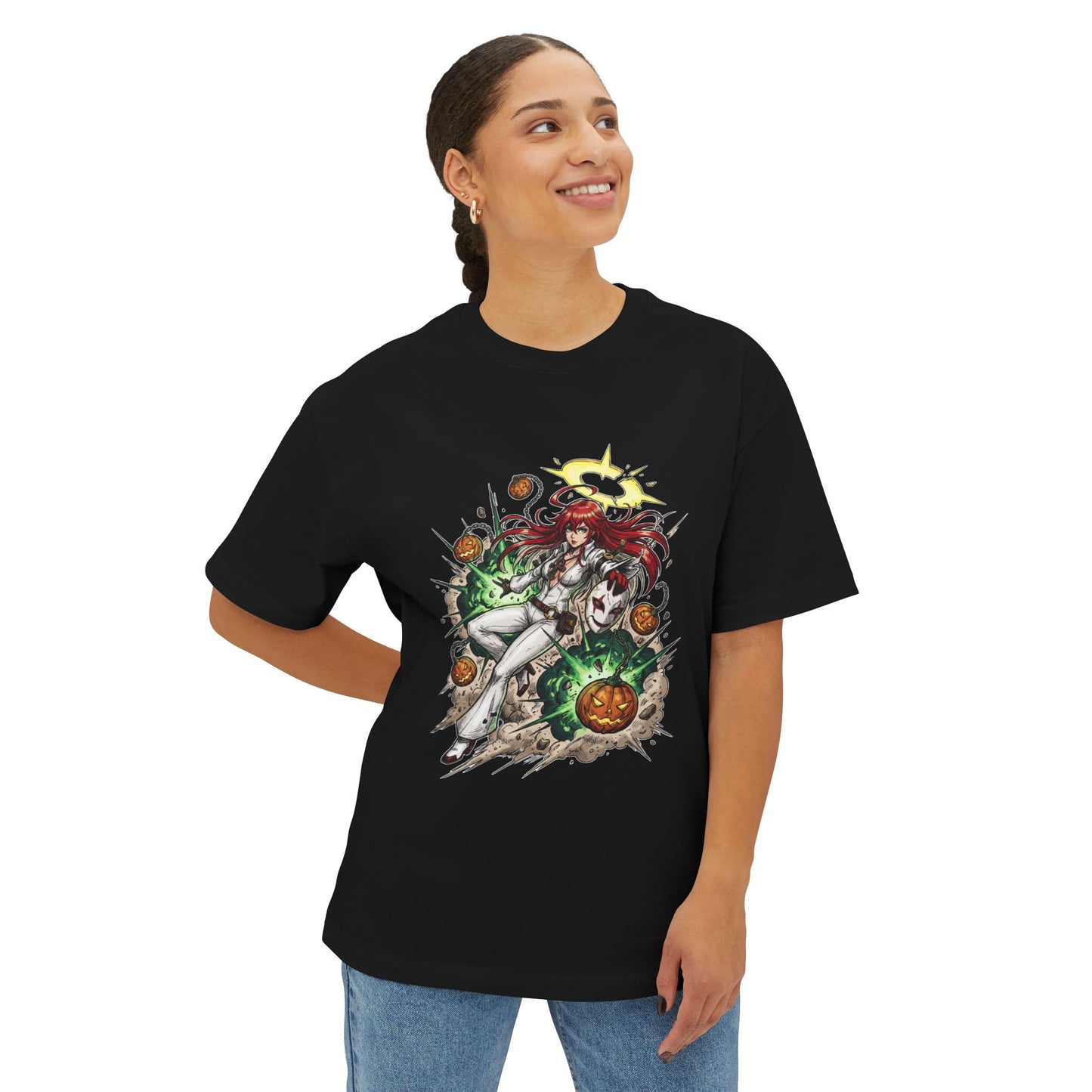 Jack-O Guilty Gear Strive: Energetic Halloween Rushdown Premium Oversized Unisex T-Shirt