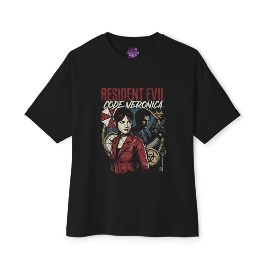 Claire Redfield Code Veronica – Antarctic Base Nightmare Art Premium Oversized Unisex T-Shirt
