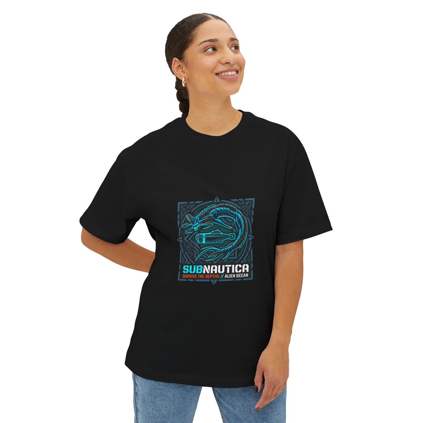 Subnautica: Planet 4546B Alien Ocean World Premium Oversized Unisex T-Shirt