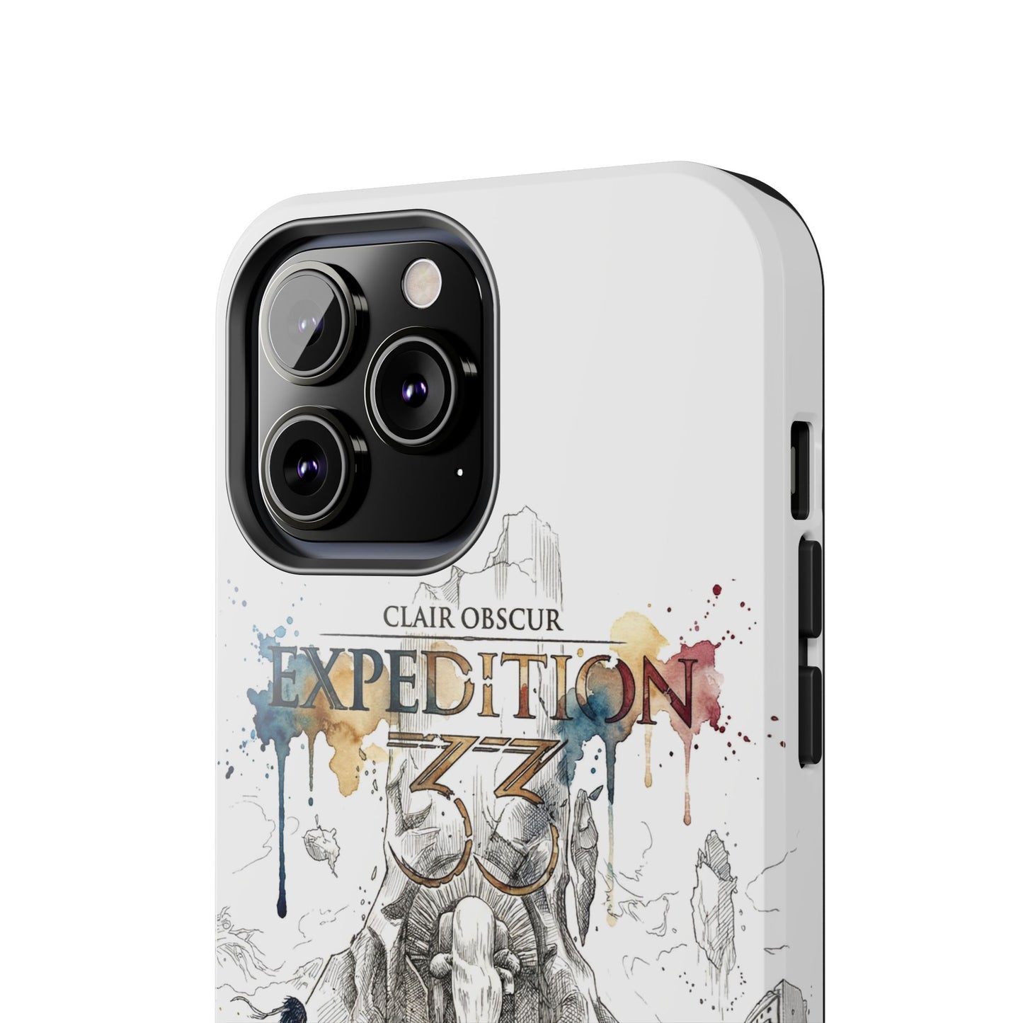 Tough iPhone Case — Clair Obscur:Expedition 33 Facing the Paintress Adventure Art Protective Cover