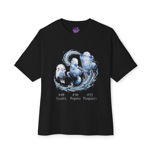 Susuta Popota Panpanta Aniimo Evolution Line Moonlit Oil Painting - Oversized Premium Tee