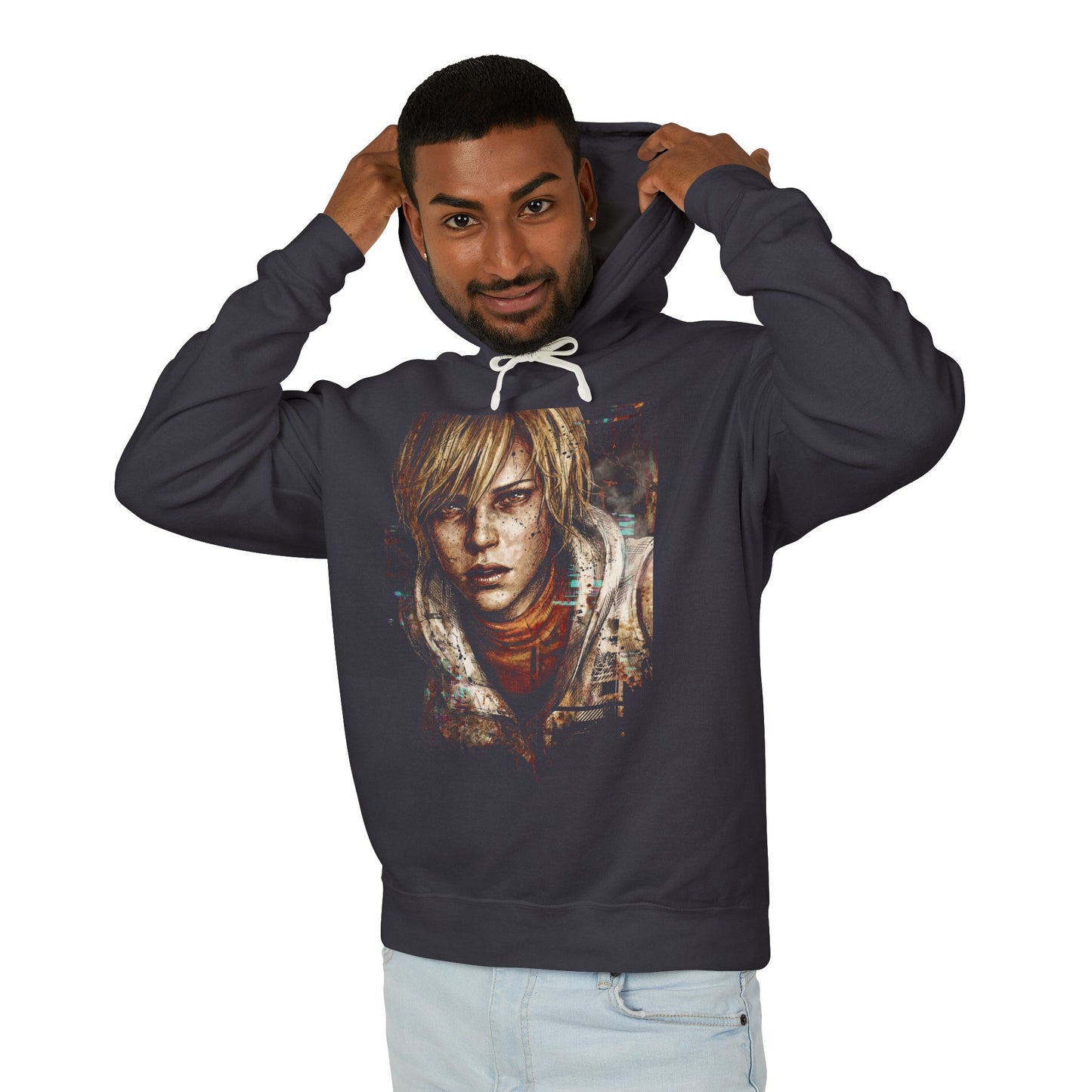 Heather Mason SH3 Cheryl Reincarnation Butterfly Knife Portrait Unisex Premium Hoodie