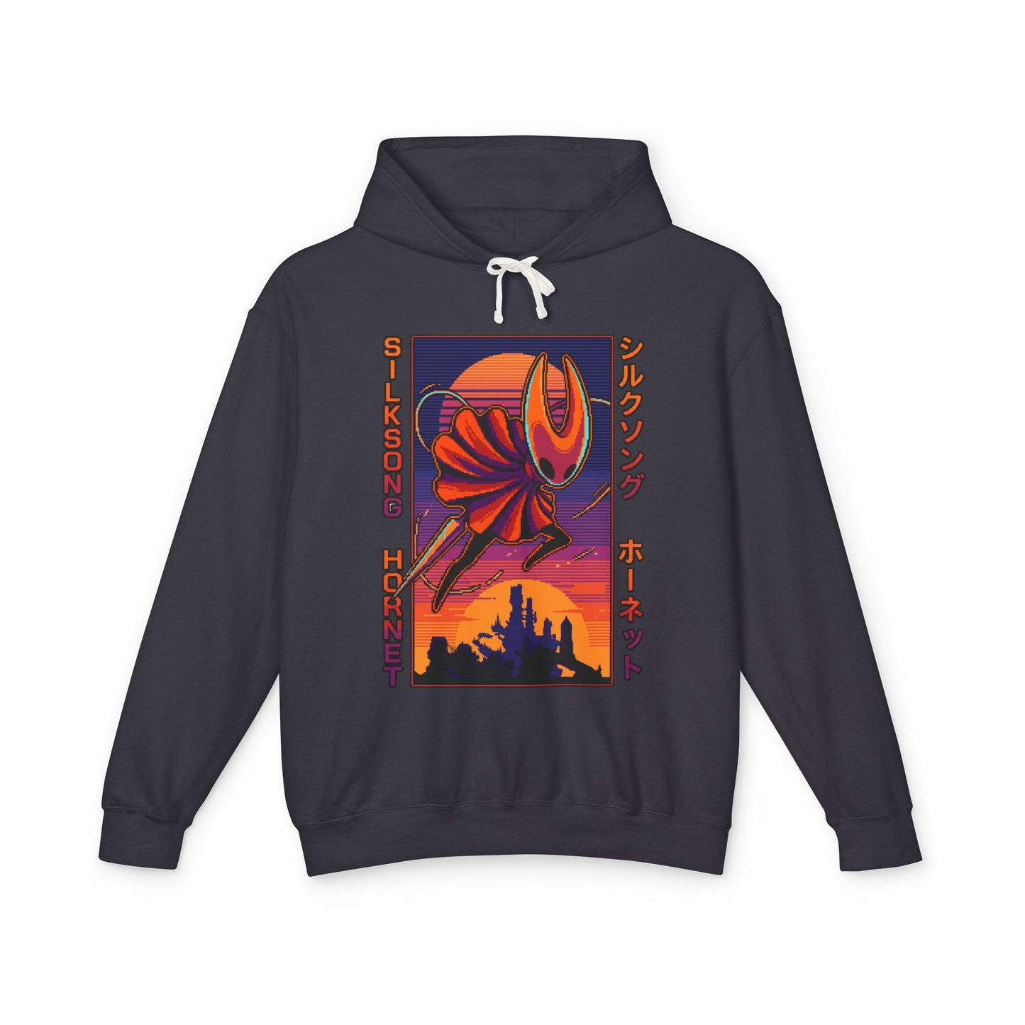 Hornet Silksong Vaporwave – Neon Needle Princess Unisex Premium Hoodie