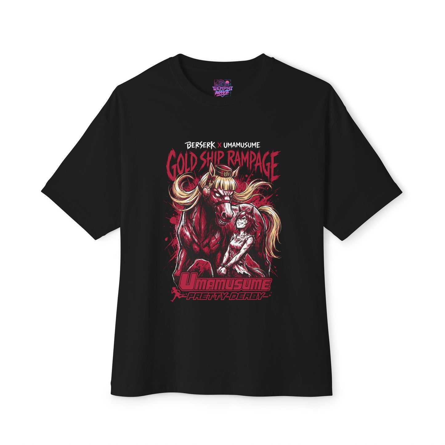 Funny Uma Berserk: Guts Training Arc Horse Girl Premium Oversized Unisex T-Shirt