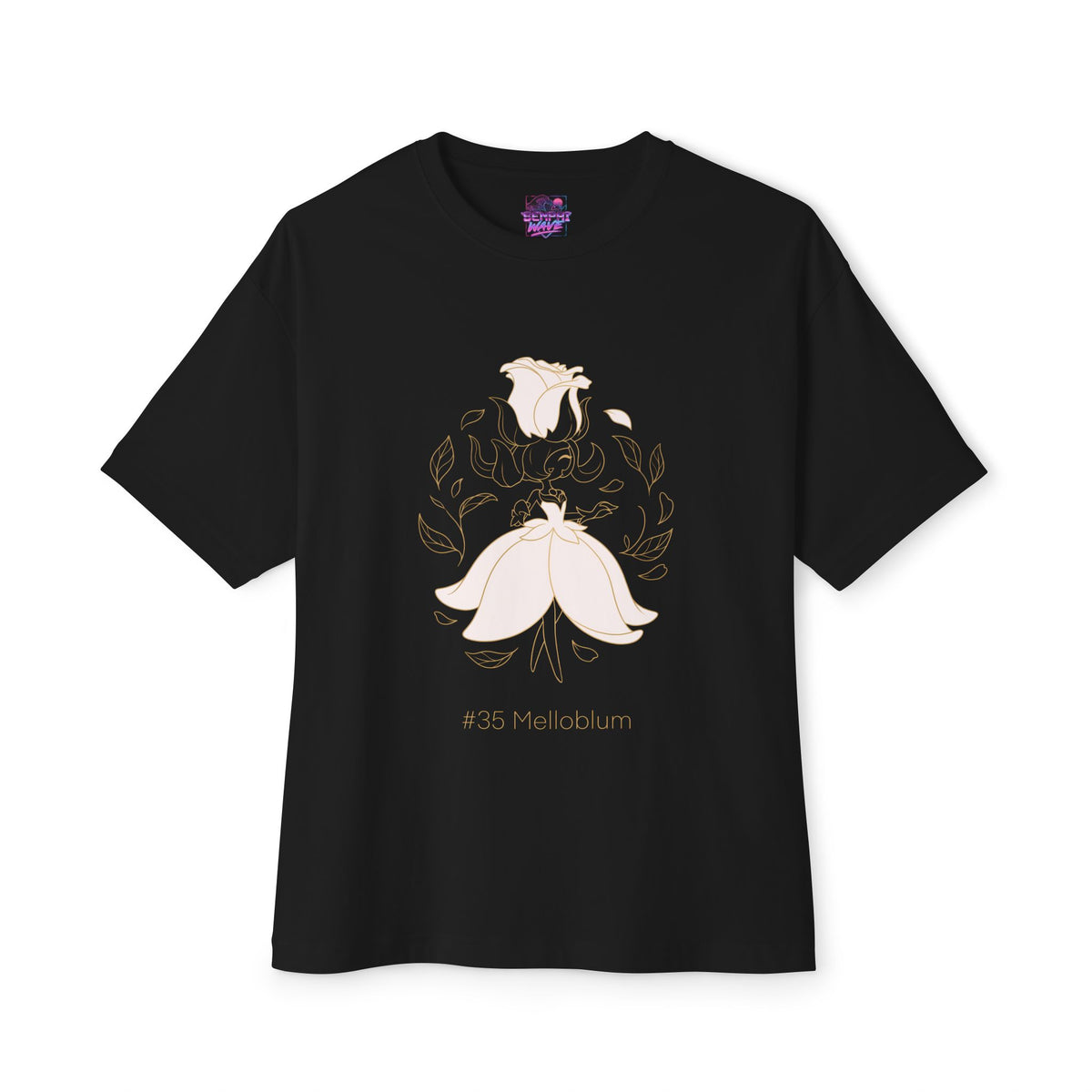 Melloblum Aniimo Gold Line Art Creature Art - Oversized Premium Tee