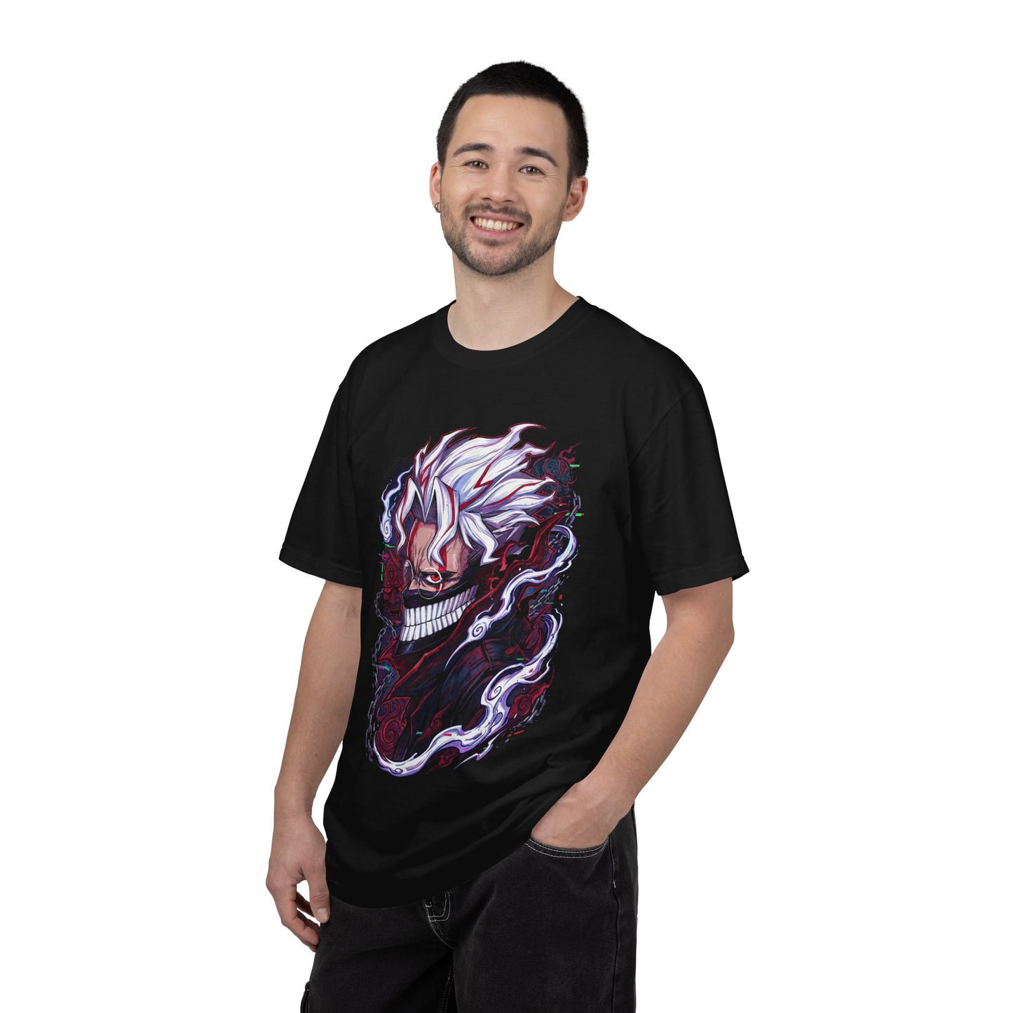 Dandadan Okarun Turbo Granny Transformation Portrait Premium T-Shirt