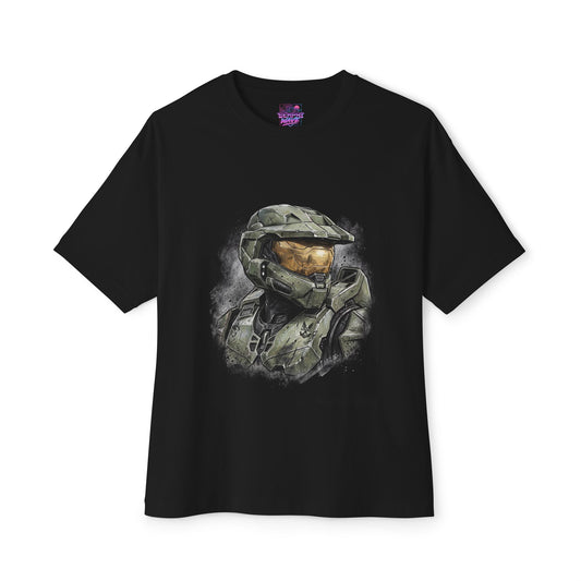 Master Chief Halo: Energy Sword & Plasma Rifle Premium Oversized Unisex T-Shirt