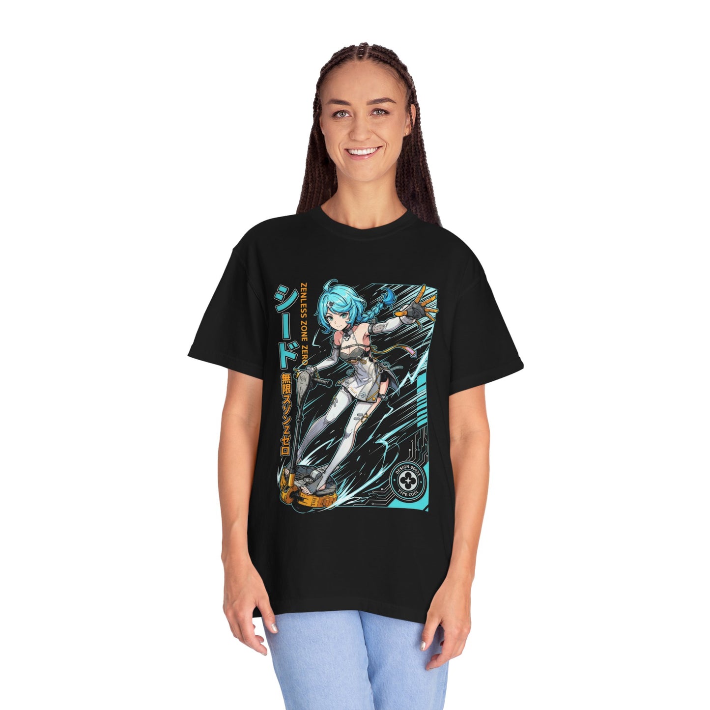 Seed Zenless Zone Zero 80s Neon Scooter Mecha Art Premium T-Shirt