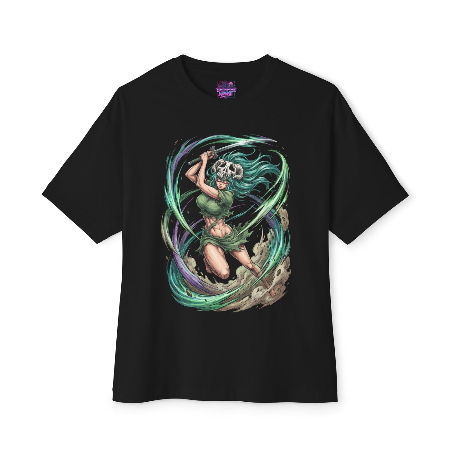 Nelliel Tu Odelschwanck Bleach Green Hair Adult Form Portrait Premium Oversized Unisex T-Shirt